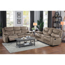  Homelegance Bastrop 8230FBR-2 Double Glider Reclining Love Seat with Center Console IMAGE 5