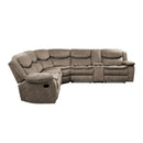  Manufacturer Color_Brown Fabric -- Bastrop 8230FBR*SC 3 pc Sectional with Right Console IMAGE 3
