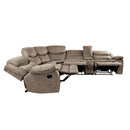  Manufacturer Color_Brown Fabric -- Bastrop 8230FBR*SC 3 pc Sectional with Right Console IMAGE 4