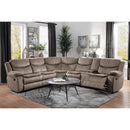  Manufacturer Color_Brown Fabric -- Bastrop 8230FBR*SC 3 pc Sectional with Right Console IMAGE 6