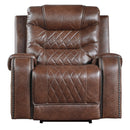  Manufacturer Color_Brown Motion Type_Power -- Putnam 9405BR-1PW Power Reclining Chair IMAGE 1