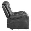  Manufacturer Color_Grey Motion Type_Power -- Putnam 9405GY-1PW Power Reclining Chair IMAGE 3