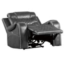  Manufacturer Color_Grey Motion Type_Power -- Putnam 9405GY-1PW Power Reclining Chair IMAGE 4