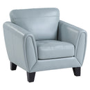  Manufacturer Color_Aqua -- Homelegance Spivey Stationary Leather Match Chair IMAGE 2