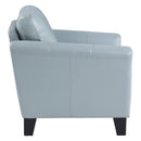  Manufacturer Color_Aqua -- Homelegance Spivey Stationary Leather Match Chair IMAGE 3