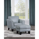  Manufacturer Color_Aqua -- Homelegance Spivey Stationary Leather Match Chair IMAGE 5