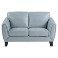  Manufacturer Color_Aqua -- Homelegance Spivey Stationary Leather Match Loveseat IMAGE 1