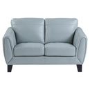  Manufacturer Color_Aqua -- Homelegance Spivey Stationary Leather Match Loveseat IMAGE 1