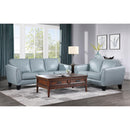  Manufacturer Color_Aqua -- Homelegance Spivey Stationary Leather Match Loveseat IMAGE 3