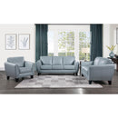  Manufacturer Color_Aqua -- Homelegance Spivey Stationary Leather Match Loveseat IMAGE 4