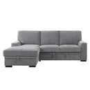  Manufacturer Color_Grey -- Homelegance Morelia Fabric 2 pc Sectional IMAGE 1