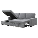  Manufacturer Color_Grey -- Homelegance Morelia Fabric 2 pc Sectional IMAGE 5