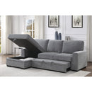  Manufacturer Color_Grey -- Homelegance Morelia Fabric 2 pc Sectional IMAGE 9