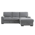  Manufacturer Color_Grey -- Homelegance Morelia Fabric 2 pc Sectional IMAGE 1