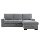  Manufacturer Color_Grey -- Homelegance Morelia Fabric 2 pc Sectional IMAGE 1