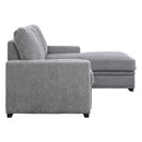  Manufacturer Color_Grey -- Homelegance Morelia Fabric 2 pc Sectional IMAGE 4