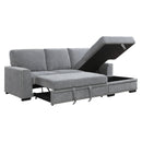  Manufacturer Color_Grey -- Homelegance Morelia Fabric 2 pc Sectional IMAGE 6