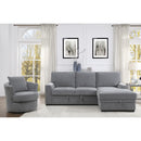  Manufacturer Color_Grey -- Homelegance Morelia Fabric 2 pc Sectional IMAGE 7