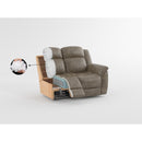  Manufacturer Color_Brownish grey -- Homelegance Centeroak Reclining Fabric Loveseat with Console IMAGE 8