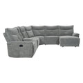  Manufacturer Color_Dark Grey -- Tesoro 9509DG*6LR5R 6 pc Modular Reclining Sectional with Right Chaise IMAGE 1