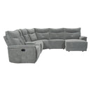  Manufacturer Color_Dark Grey -- Tesoro 9509DG*6LR5R 6 pc Modular Reclining Sectional with Right Chaise IMAGE 1