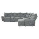  Manufacturer Color_Dark Grey -- Tesoro 9509DG*6LR5R 6 pc Modular Reclining Sectional with Right Chaise IMAGE 2