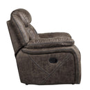  Manufacturer Color_Dark Brown -- Homelegance Madrona Hill Glider Fabric Recliner IMAGE 3