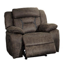  Manufacturer Color_Dark Brown -- Homelegance Madrona Hill Glider Fabric Recliner IMAGE 4