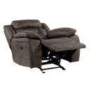  Manufacturer Color_Dark Brown -- Homelegance Madrona Hill Glider Fabric Recliner IMAGE 5