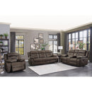  Manufacturer Color_Dark Brown -- Homelegance Madrona Hill Glider Fabric Recliner IMAGE 6