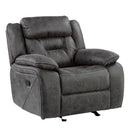  Manufacturer Color_Grey -- Madrona Hill 9989GY-1 Glider Reclining Chair IMAGE 2