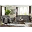  Manufacturer Color_Slate -- Signature Design by Ashley Next Gen DuraPella Power Reclining Leather Look Sofa IMAGE 11