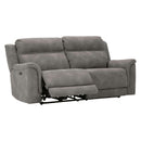  Manufacturer Color_Slate -- Signature Design by Ashley Next Gen DuraPella Power Reclining Leather Look Sofa IMAGE 2