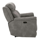  Manufacturer Color_Slate -- Signature Design by Ashley Next Gen DuraPella Power Reclining Leather Look Sofa IMAGE 4