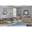  Size_Twin -- Signature Design by Ashley Oliah Bookcase Bed with Storage IMAGE 5