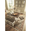  Signature Design by Ashley Bolanburg D647-09 Double Counter Upholstered Bench IMAGE 9