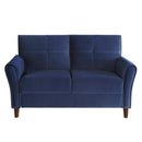  Manufacturer Color_Blue -- Homelegance Dunleith Stationary Fabric Loveseat IMAGE 1