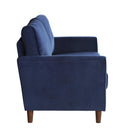  Manufacturer Color_Blue -- Homelegance Dunleith Stationary Fabric Loveseat IMAGE 3