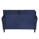  Manufacturer Color_Blue -- Homelegance Dunleith Stationary Fabric Loveseat IMAGE 4