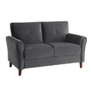  Manufacturer Color_Grey -- Dunleith 9348GRY-2 Love Seat IMAGE 2