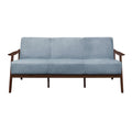  Manufacturer Color_Blue grey -- Homelegance Carlson Stationary Fabric Sofa IMAGE 1