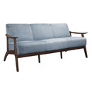  Manufacturer Color_Blue grey -- Homelegance Carlson Stationary Fabric Sofa IMAGE 2