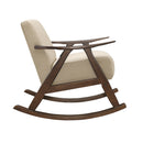  Manufacturer Color_Light brown -- Homelegance Waithe Rocking Fabric Chair IMAGE 3