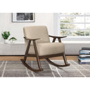  Manufacturer Color_Light brown -- Homelegance Waithe Rocking Fabric Chair IMAGE 5