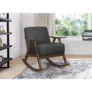  Manufacturer Color_Dark grey -- Waithe 1034DG-1 Rocking Chair IMAGE 5