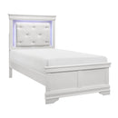  Size_Twin -- Lana 1556WT-1* Twin Bed with LED Lighting IMAGE 2