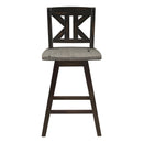  Homelegance Amsonia 5602-24BKS1 Swivel Counter Height Chair IMAGE 1