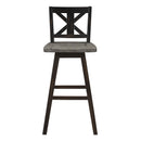  Homelegance Amsonia 5602-29BK Swivel Pub Height Chair IMAGE 1