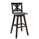  Homelegance Amsonia 5602-29BK Swivel Pub Height Chair IMAGE 2