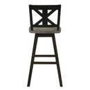  Homelegance Amsonia 5602-29BK Swivel Pub Height Chair IMAGE 3